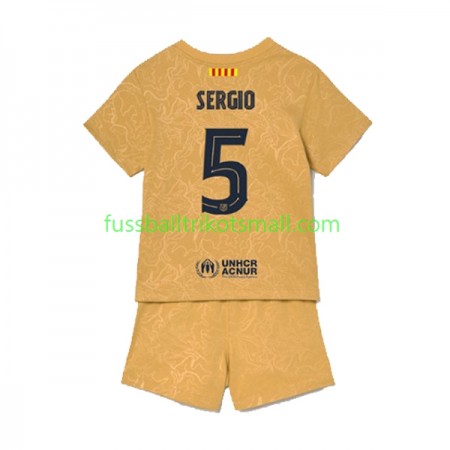 Fußballtrikots FC Barcelona Sergio Busquets 5 Kinder 2022-2023 Kurzarm Auswärts-trikot kaufen